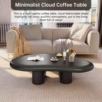 Irregular Coffee Table, Cute Modern Living Room Cloud Table, Cartoon Coffee Table, Four-Legged Living Room Indoor Coffee Table, Small Space Minimalist Style Center Table, Small Space, Easy to Assemble