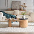 Modern Oval Luxury Coffee Table, Sophisticated Living Room Center Table